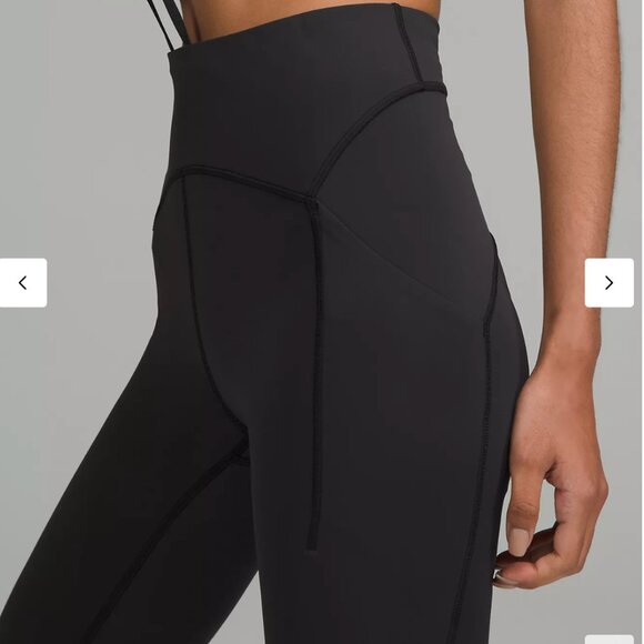 Lululemon Power Thru High-Rise Tight 25" Black size 6 excellent condition - Picture 2 of 10